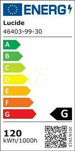 Lucide VIDAL fekete LED függőlámpa 120 W, 78 cm 46403/99/30 small 4