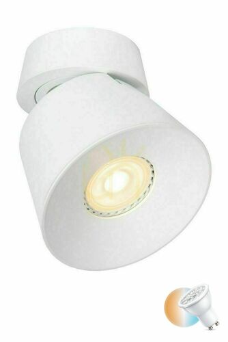 Jelölje be Plafon lámpa Lucide Trigono fehér fém LED GU10 10,5 cm IP20 09935/01/31