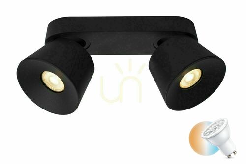 Jelölje be Plafonlámpa Lucide TRIGONO fekete fém GU10 2x LED CCT 09935/02/30