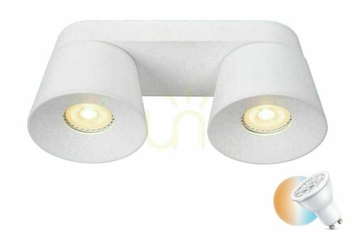 Jelölje be Plafonlámpa Lucide TRIGONO LED GU10 fehér 2 fénypontos CCT