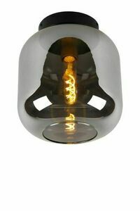 Plafon lámpa Lucide JOANET szürke fém 25 cm E27 LED dimmelhető 45194/25/65 small 0