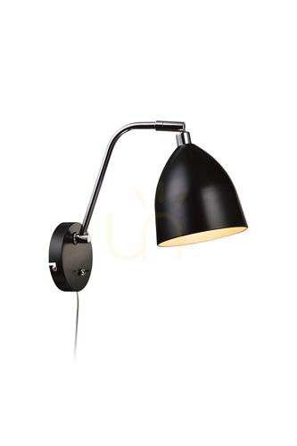 Jelölje be Fali lámpa Markslojd FREDRIKSHAMN 105027 fekete fém 1x40W
