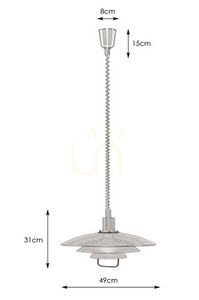 Függőlámpa Markslojd KIRKENES 1L E27 állítható fehér fém 48 cm 102281 small 3