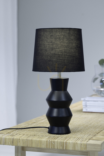 Jelölje be Asztali lámpa Markslojd SIENNA 108447 fekete kerámia 46 cm