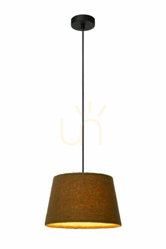 Jelölje be Függőlámpa Lucide Woolly zöld fekete pamut fém 28 cm 10416/01/33