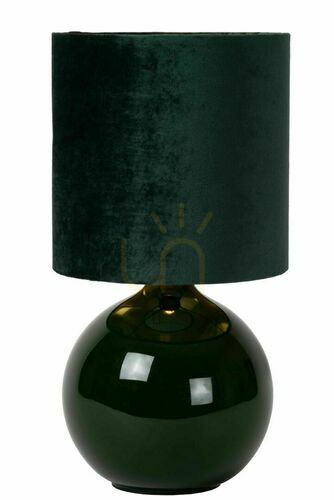 Jelölje be Asztali lámpa Lucide ESTERAD zöld kerámia retro 47 cm 10519/81/33