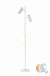 Lucide CLUBS fehér alumínium állólámpa 2×GU10 140 cm 09739/02/31 small 0