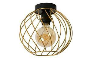 Plafon Lucide DANZA arany-fekete fém 25 cm E27 LED dimmelhető 21128/25/02 small 1