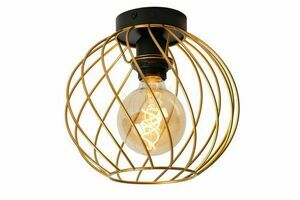 Plafon Lucide DANZA arany-fekete fém 25 cm E27 LED dimmelhető 21128/25/02 small 0