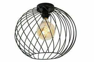 Plafonlámpa Lucide DANZA fekete fém 40 cm E27 cserélhető LED 21128/40/30 small 0