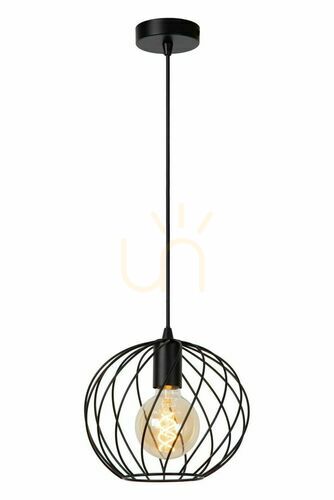 Jelölje be Függőlámpa Lucide DANZA fekete fém E27 25 cm 21428/25/30
