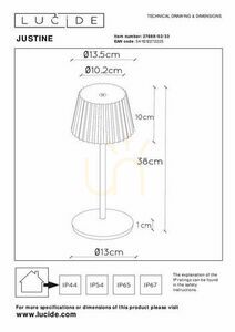 Kültéri állólámpa Lucide JUSTINE zöld LED IP54 38 cm 27889/02/33 small 3