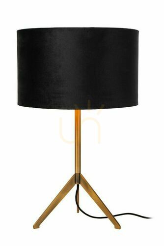 Jelölje be Lucide TONDO asztali lámpa arany-fekete, pamut, fém, E27, Ø 30 cm, 45590/81/02