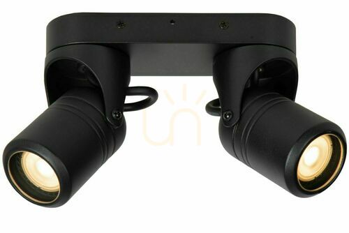 Jelölje be Kültéri mennyezeti lámpa Lucide NIORT fekete GU10 LED IP44 14825/02/30