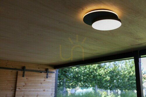 Jelölje be Kültéri mennyezeti lámpa Lutec Goleta fekete LED 24,3W 30 cm 5205801012