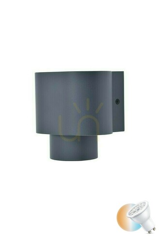 Jelölje be Kültéri fali lámpa Lutec CYPRES 6604001118 szürke alumínium LED 7W