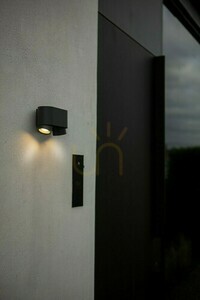 Kültéri fali lámpa Lutec CYPRES 6604003118 szürke alumínium 2x7W LED small 3