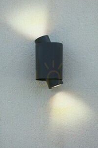 Lutec CYPRES 6604002118 sötétszürke kültéri fali lámpa 2×GU10 IP44 small 1