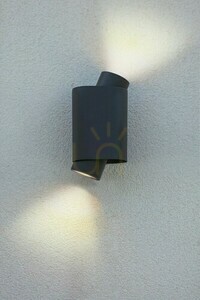 Lutec CYPRES 6604002118 sötétszürke kültéri fali lámpa 2×GU10 IP44 small 2