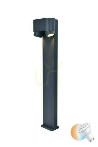 Jelölje be Kültéri postafény Lutec CYPRES 6604004118 szürke alumínium 75 cm LED 7W