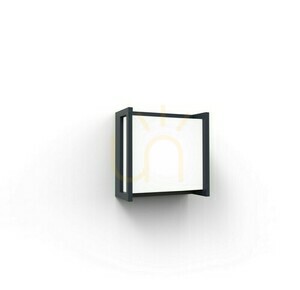 Kültéri fali lámpa Lutec Qubo 5195404118 szürke LED 9,5 W 14 cm small 1