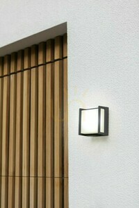 Kültéri fali lámpa Lutec Qubo 5195404118 szürke LED 9,5 W 14 cm small 3