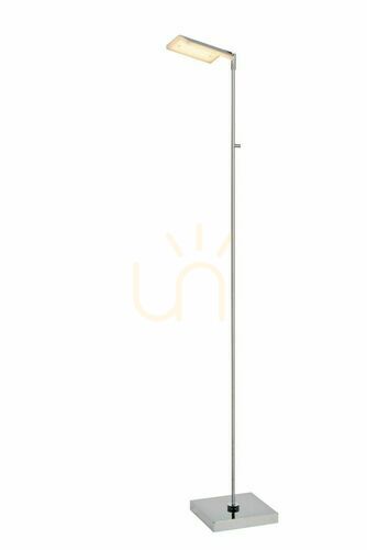 Jelölje be Lucide AARON LED állólámpa ezüst 10W 134 cm dimmelhető 19730/10/11