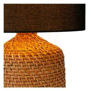 Asztali lámpa Lucide ARRAH Japandi rattan fa fekete E27 50 cm 10553/81/73 small 2