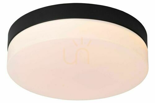 Jelölje be Plafon Lucide Biskit fekete LED fürdőszobai lámpa 23 cm IP44 79111/24/30
