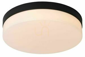 Plafon Lucide Biskit fekete LED fürdőszobai lámpa 28 cm IP44 18W small 0