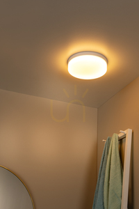 Lucide Biskit LED fürdőszobai mennyezeti lámpa, fehér, 18 W, IP44, 28 cm, 79111/30/31 small 6