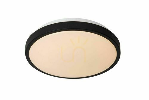 Jelölje be Plafond Lucide DASHER fekete LED fürdőszobai lámpa 29,3 cm IP44 12W