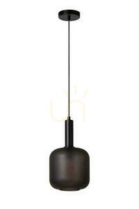 Függőlámpa Lucide ELOISE fekete üveg fém 21 cm E27 LED 45405/01/30 small 1