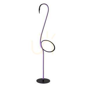 Lucide FLAMINGO fekete LED állólámpa 14W 130 cm acél 05745/14/99 small 5