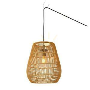 Kültéri függőlámpa Lucide NERIDA Japandi fa E27 IP44 35 cm 03844/01/72 small 3