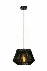 Lucide JESSICA fekete pamut Japandi függőlámpa 30 cm 10421/30/30/30 small 0