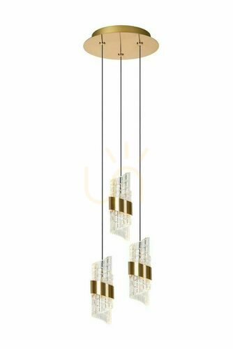 Jelölje be Függőlámpa Lucide Kligande arany 3xLED 7W 13496/21/02