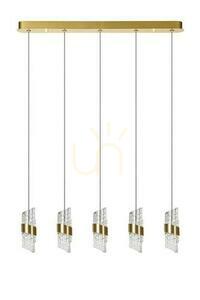Lucide Kligande LED függőlámpa arany 5x7W 82 cm 13496/35/02 small 1