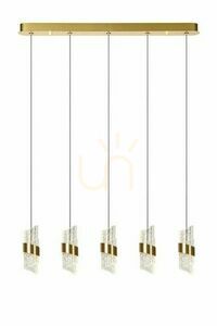 Lucide Kligande LED függőlámpa arany 5x7W 82 cm 13496/35/02 small 0