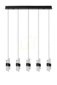 Függőlámpa Lucide KLIGANDE fekete 3xLED dimmelhető 82 cm 13496/35/30 small 1