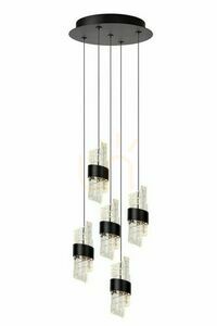 Függőlámpa Lucide KLIGANDE fekete 5-ös LED dimmelhető 13496/36/30 small 0