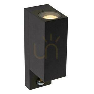 Lucide ZARO fekete LED kültéri fali lámpa mozgásérzékelővel 69802/02/30 small 2