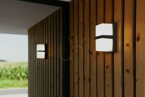 Kültéri fali lámpa Lutec STELA 5197401118 szürke LED 14W alumínium small 2