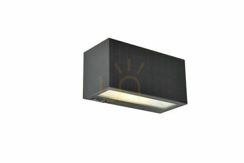 Jelölje be LUTEC INKA 6989101118 hibrid napelemes kültéri fali lámpa LED 9 W sötétszürke IP44