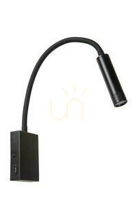 Lucide ALEC fekete LED G9 fali lámpa 65 cm small 1
