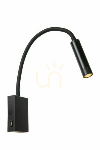 Jelölje be Lucide ALEC fekete LED G9 fali lámpa 65 cm