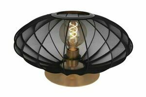 Lucide CORINA Japandi asztali lámpa fekete arany 40 cm E27 small 0