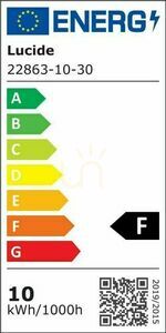 Kültéri fali lámpa Lucide HUPS fekete LED IP54 10W 22863/10/30 small 2