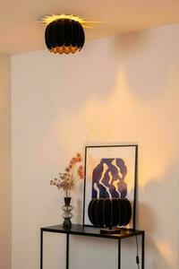 Plafon lámpa Lucide Spencer fekete nemez Ø30 cm E27 LED dimmelhető 34145/30/30 small 3