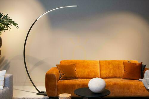 Jelölje be Lucide CURVE fekete LED állólámpa márvány alappal 44700/11/30
